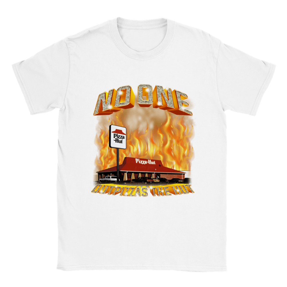 NO ONE OUTPIZZAS THE HUT SHIRT